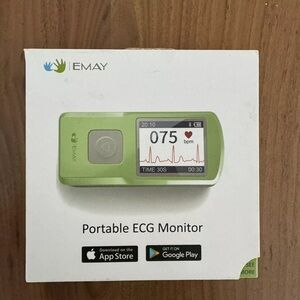 EMAY Wireless EKG Monitoring Portable EKG Monitor to Record Rhythm & Heart Rate